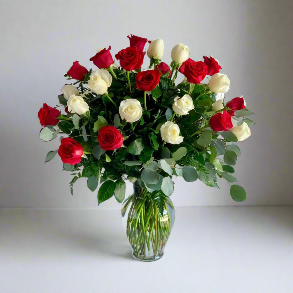 Classic Roses In Vase