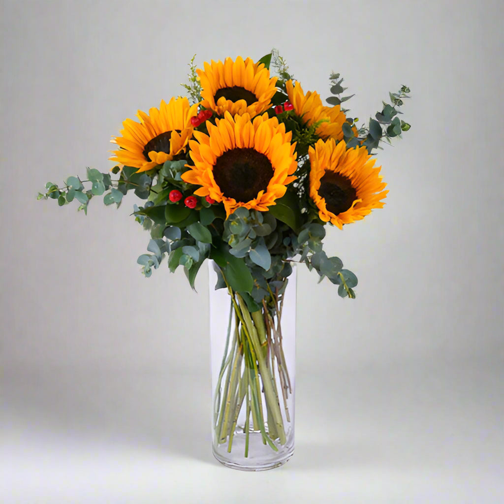 Radiant Sunflower Vase
