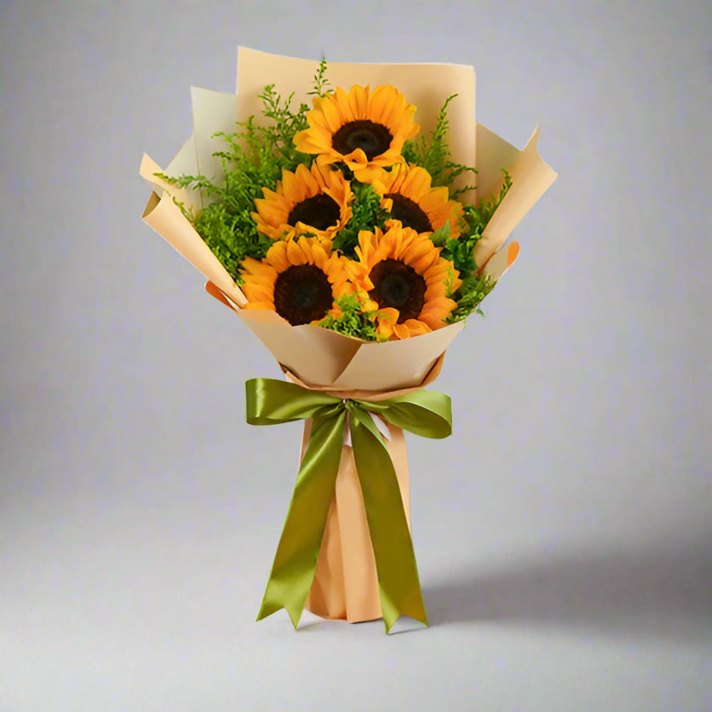 Sunflowers And Solidago
