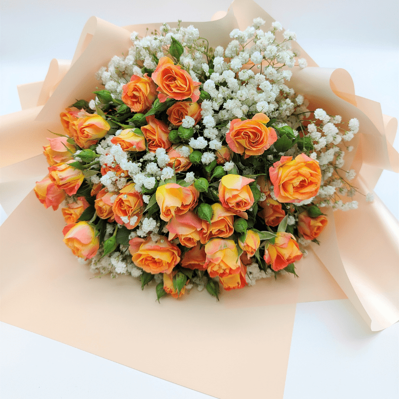 Orange spray rose Bouquet