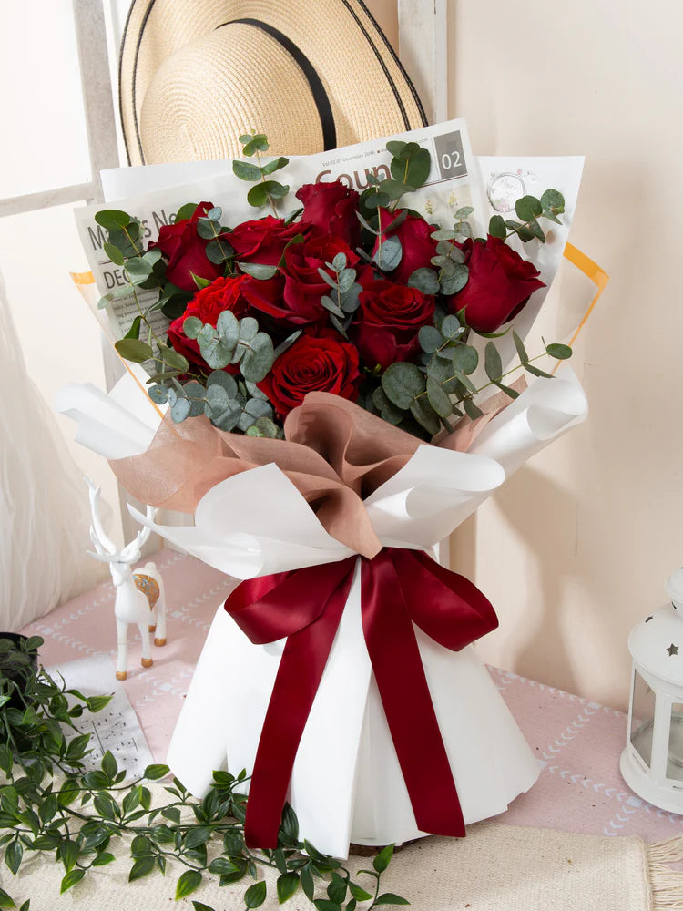 Elegant Red Rose Bouquet