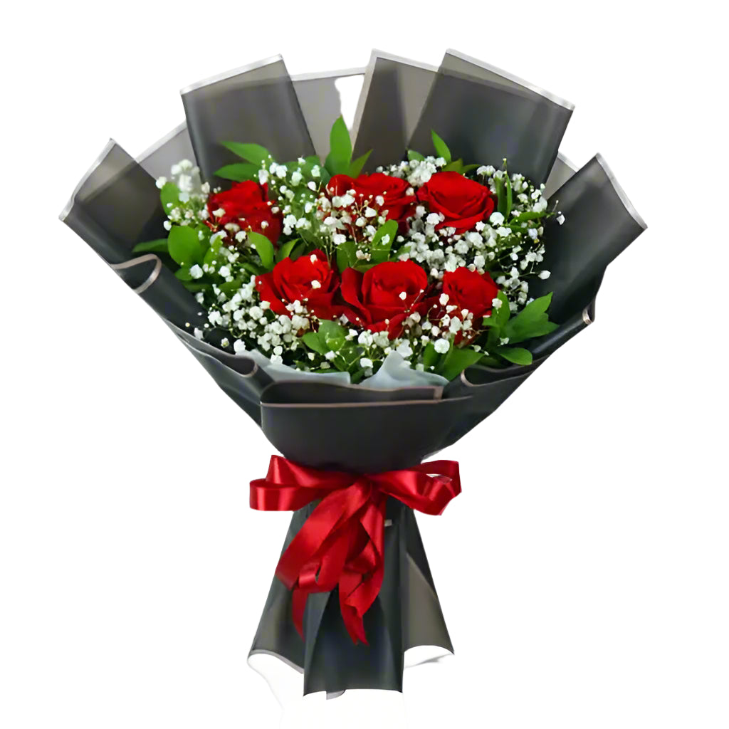 6 Red Rose Bouquet