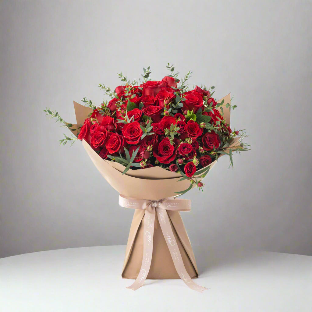 Red Spray Rose Bouquet