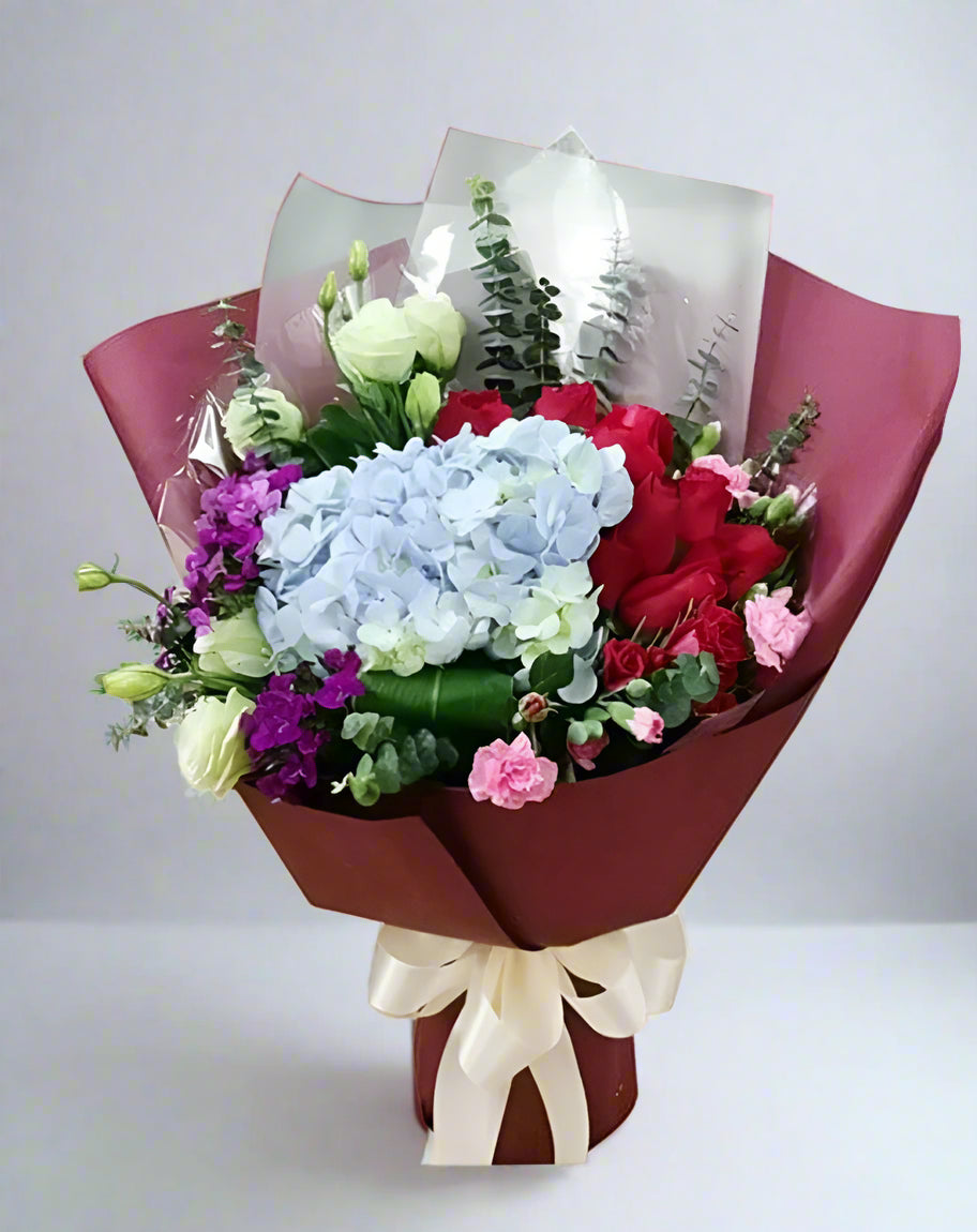 Hydrangea and mixed Flowers